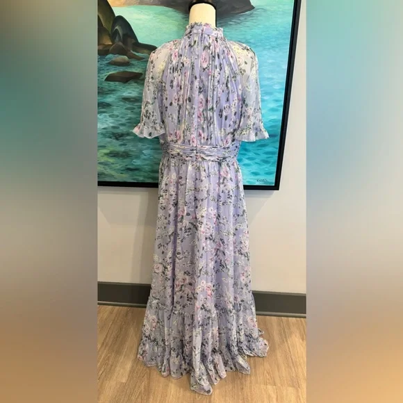 NWT IEENA for Mac Duggal Dress Floral Lavender Size 12 - Picture 3 of 12